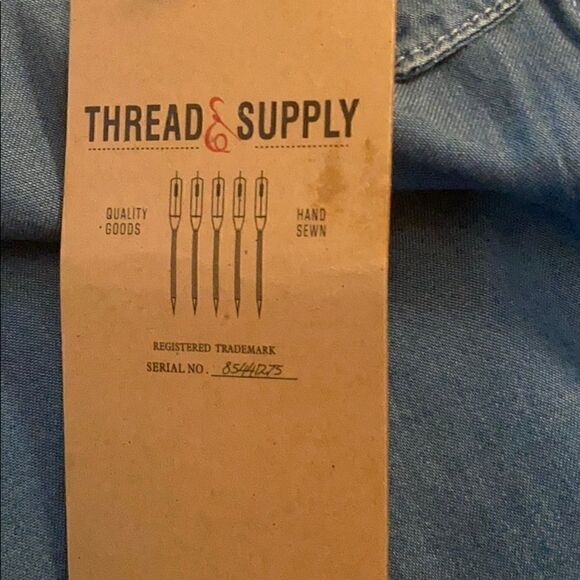 NWT Thread & Supply Star chambray shirt blouse XS - Picture 9 of 12